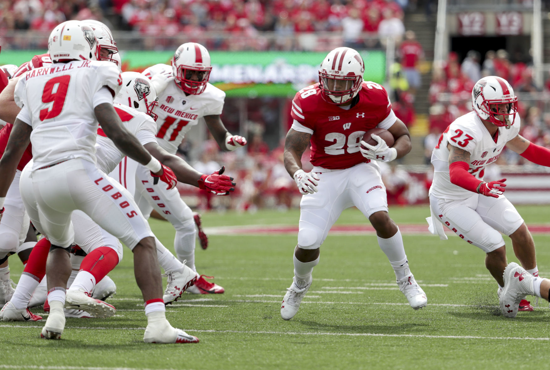 Wisconsin Badgers 45, New Mexico Lobos 14